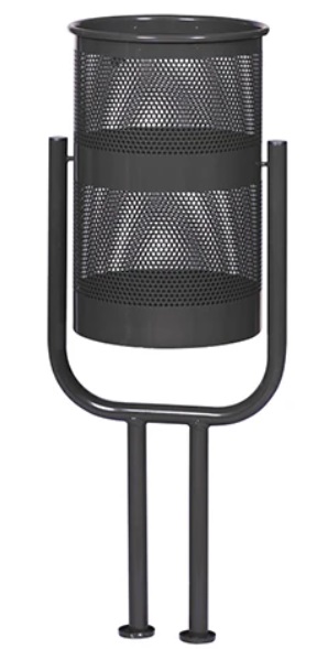 Урна металева стаціонарна 2-х опорн. 38л чорна ВСМ ЕКО